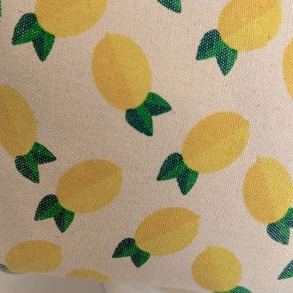 dabney lee cosmetic bag lemon themed GUC